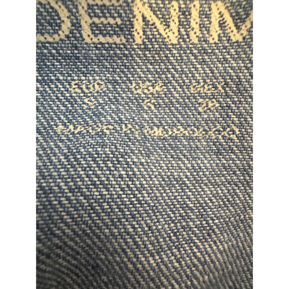 ZARA Z1975  Distressed Size Small Denim Overalls Adjustable Straps - Picture 10 of 13